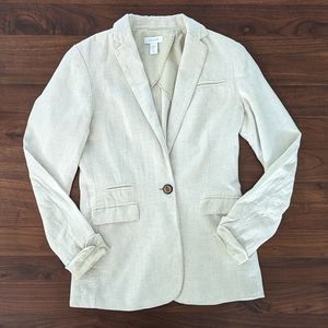 Great Cotton/Linen Blend Blazer